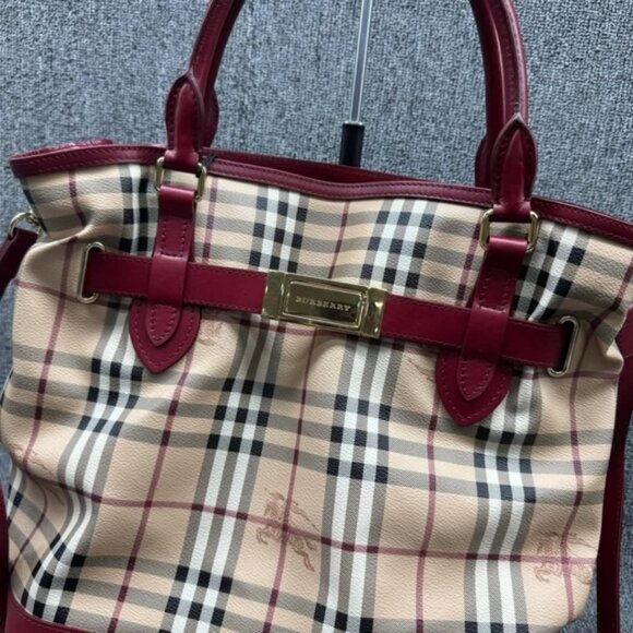 Burberry Brown Canvas Satchel 288-082925 - Picture 3 of 15